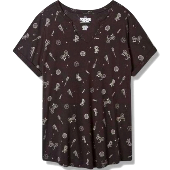 ❤️NWT VINTAGE TORRID TOP - STRANGER THINGS DEMOGORGON TEE - PLUS SIZE SHIRT - Picture 9 of 11